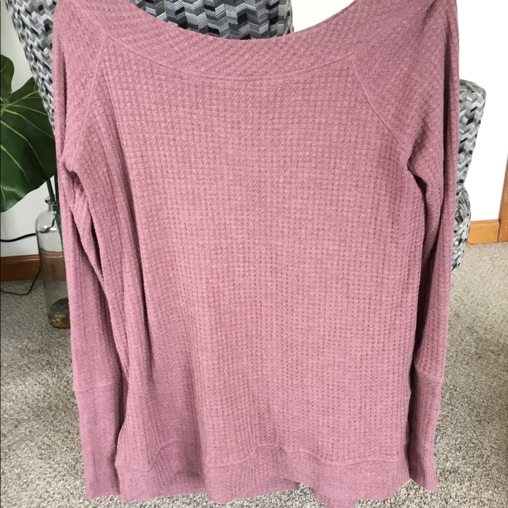 Dusty Rose Off the Shoulder Flowy Top